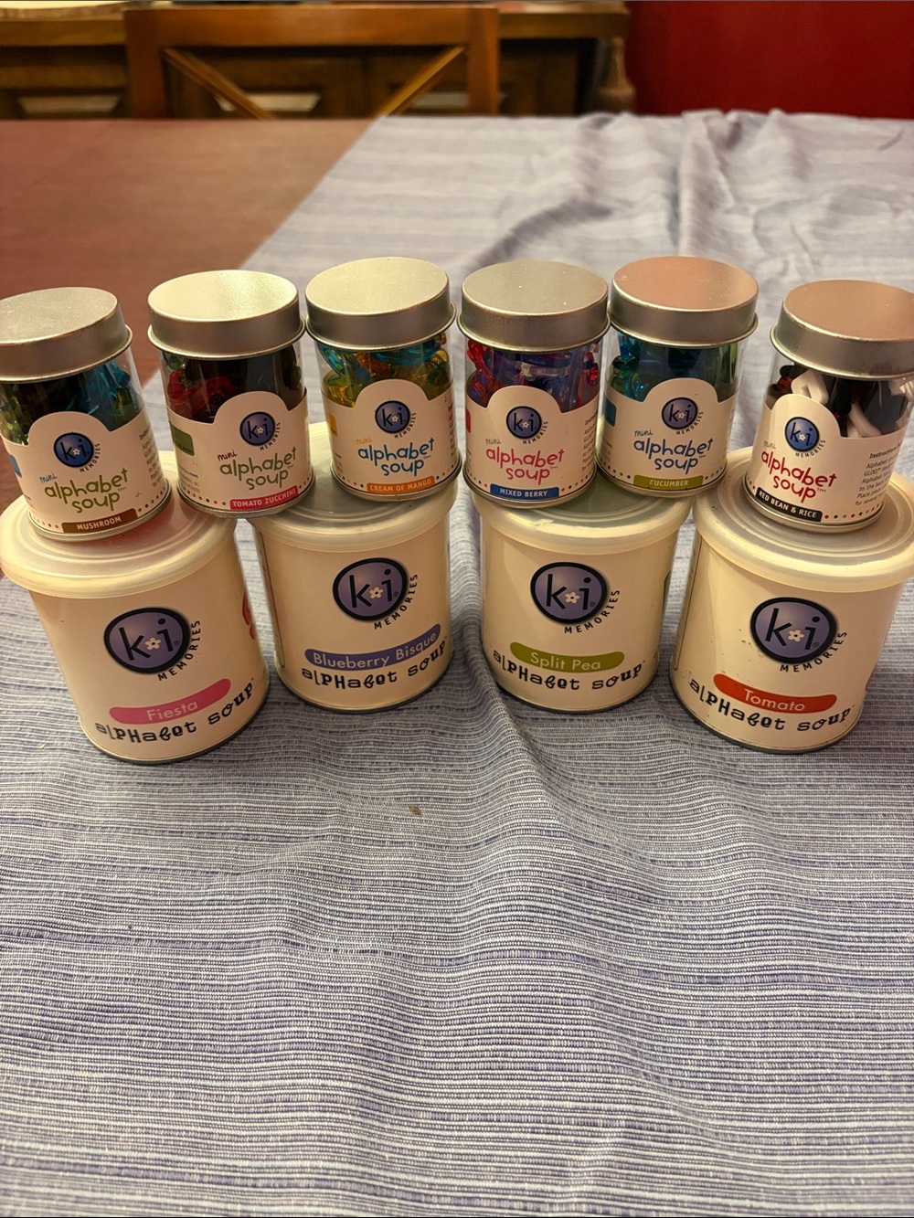 Alphabet Soup Acrylic Tins for arts and crafts